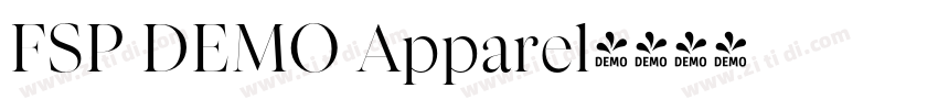 FSP DEMO Apparel字体转换